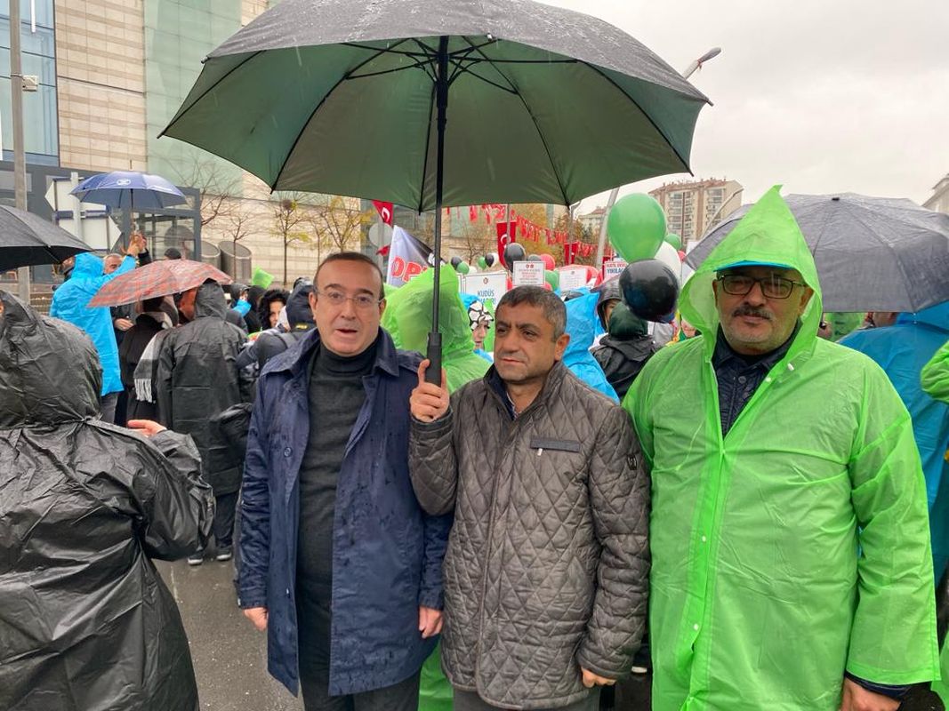 Hak- Tarafndan Filistinli kadnlar iin ABD bykelilii nnde Yaplan Protesto Eylemine Katldk